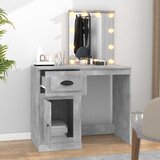  Toaletni stolić LED boja betona 90x50x132,5cm konstruirano drvo | shoptok.hr