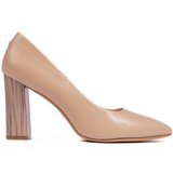 Sergio Leone Beige women's pumps on a decorative heel | shoptok.hr