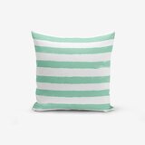 Minimalist Cushion Covers Prevleka za vzglavnik iz mešanice bombaža Su Green Striped Modern, 45 x 45 cm | Shoptok.si