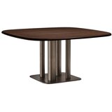 Kave Home Jedilna miza v orehovem dekorju 121x121 cm Melvar – Cene