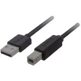 1x moški konektor USB 2.0 tipa A - 1x moški konektor USB 2.0 tipa B] 4.8 m črna pozlačeni konektorji, UL-certificirano USB kabel USB 2., (20415999)