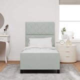  Krevet s opruga kutije Svjetlosiva 90 x 200 cm Baršun | shoptok.hr