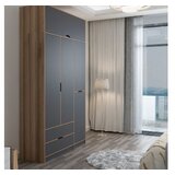 Hanah home Ormar Elina 140x253x52cm Antracit-Bež | Eponuda.ba