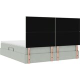 vidaXL Krevet S LED lampica Svijetlo siva 180 x 200 cm Baršun | shoptok.hr