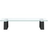  Stalak za monitor crni 40x20x8 cm kaljeno staklo i metal | shoptok.hr