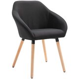  Jedilni stoli 4 kosi črno blago | Shoptok.si