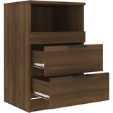  Nočna omarica 2 kosa rjavi hrast konstruiran les, (20731131) | Shoptok.si