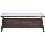 Light & Living Stolić za kavu sa staklenom pločom stola u tamnoj prirodnoj boji 70x112 cm Yuki – | shoptok.hr