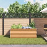  Povišena vrtna gredica 195 x 100 x 68 cm Cinkani čelik | Eponuda.com
