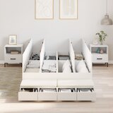 vidaXL bijeli krevet s prostorom za pohranu 120x200 cm Cijene