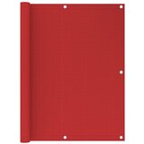 vidaXL Balkonsko platno rdeče 120x500 cm HDPE Cene