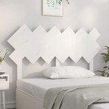 vidaXL Posteljno vzglavje belo 132x3x81 cm trdna borovina | Shoptok.si