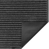  Otirač prugasti crni i sivi 115 x 400 cm | shoptok.hr