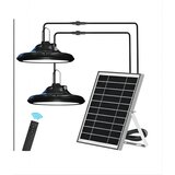 Glamaris Solarna viseča svetilka, vodoodporna zunanja viseča svetilka z dvojno glavo, 200 LED, z daljinskim upravljalnikom in USB, bela/toplo bela svetloba, (21163945) Cene