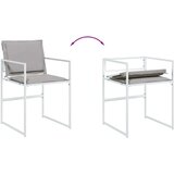 vidaXL 13-dijelni vrtni blagovaonski set s jastucima bijeli tekstilena | shoptok.hr