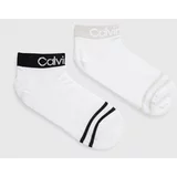 Calvin Klein Nogavice 4-pack ženske, bela barva, 701220511