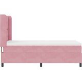 Box Spring Postelja z Vzmetnico Roza 100x200 cm Žamet, (22050706) | Shoptok.si