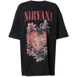 Top Shop Majica 'Nirvana' pastelno žuta / antracit siva / ružičasta / lubenica roza