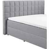 MID.YOU POSTELJA Z VZMETNICO 180 cm x 200 cm , tekstil, leseni material siva | Shoptok.si