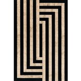 Agnella Crni/bež vunen tepih 170x240 cm Agnus Art Deco II – | shoptok.hr