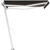  Tenda na ručno uvlačenje s LED svjetlima 300 x 250 cm antracit | shoptok.hr