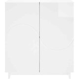 Komoda Bijela visokog sjaja 67 x 34,5 x 75 cm Konstruirano drvo | shoptok.hr