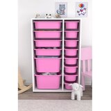 Hanah home višenamenska polica rine 2D4K8U white pink v2 Cene