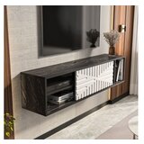 Hanah home tv polica teo floating black white | ePonuda.com