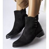 Gemre Black flat heel ankle boots Decorah | ePonuda.com