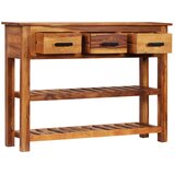  Komoda s 3 ladice 110 x 30 x 80 cm od masivnog bagremovog drva | shoptok.hr