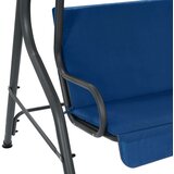  Gugalnica temno modra 170x110x153 cm blago | Shoptok.si