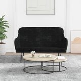 vidaXL Klop črna 110x76x80 cm žamet Cene