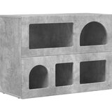  Strani šal Betonsko siva 80,5 x 35 x 59 cm Konstruiran les, (5000107985) | Shoptok.si