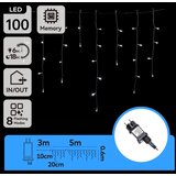 Aigostar led spoljašnji niz 100xLED/8 funkcija 8x0,6m IP44 hladna bela | Eponuda.com