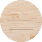  Ploča za stol okrugla bijela Ø 90 x 3 cm od masivne borovine | shoptok.hr