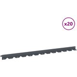  Ograda oko Travnjaka 20 pcs 102 x 4 x 4 cm Čelik Antracit | shoptok.hr