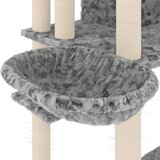  Penjalica za mačke sa stupovima za grebanje svjetlosiva 191 cm | Eponuda.com
