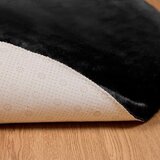  Protuklizni tepih od umjetnog zečjeg krzna OLITE Crna Ø 100 cm | shoptok.hr