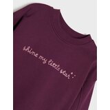 Sinsay Pamučna crewneck majica sa svjetlucavim natpisom | shoptok.hr