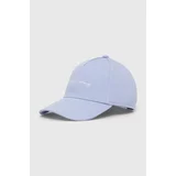Armani Exchange Bombažna bejzbolska kapa vijolična barva
