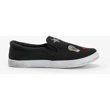 Gemre Black fabric sneakers with Anais patches | Shoptok.si