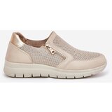 EVENTO Boto Women's Platform Slip-Ons With Zipper Gold Leanae | ePonuda.com