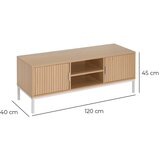 Casa Selección TV komoda u dekoru hrasta u prirodnoj boji 120x45x40 cm Mid-Lines – | shoptok.hr