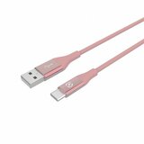 Celly USBTYPECCOLOR pink kabl za punjač USB A (muški) na USB tip C (muški) 1m Cene