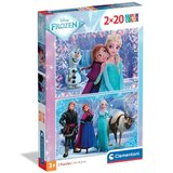 Clementoni Ledeno kraljestvo čarobna pustolovščina 2x20 kos supercolor sestavljanka - | Shoptok.si