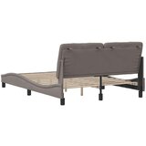 vidaXL Posteljni okvir brez vzmetnice taupe 140x200 cm blago | Shoptok.si