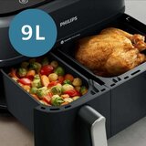  3000 serija NA351/00 friteza Dvostruko 9 L Samostoječi 2750 W Friteza na vroč zrak Črna, Srebro | Shoptok.si