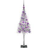  Božićno drvce s 150 LED svjetlima Bijelo 120 cm PE i čelik | shoptok.hr