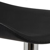 Casa Selección Crne barske stolice u setu podesive visine 2 kom od umjetne kože (visine sjedala 73 cm) – | shoptok.hr