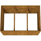 Povišena vrtna gredica 120 x 80 x 80 cm od čelika COR-TEN | shoptok.hr